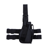 id-paintball schwarzes taktisches Beinholster aus Polyester mit Magazintasche und verstellbaren Gurten für den Oberschenkel