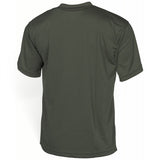 id-paintball olivgrünes taktisches T-Shirt aus atmungsaktivem Polyester für Outdoor-Einsätze, Rückansicht