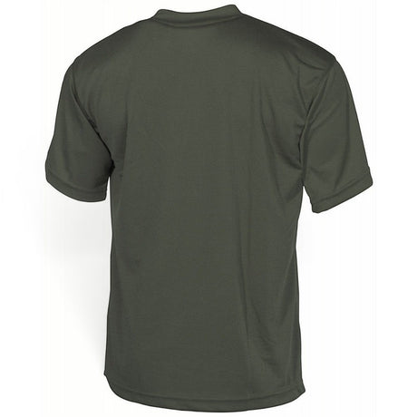 id-paintball olivgrünes taktisches T-Shirt aus atmungsaktivem Polyester für Outdoor-Einsätze, Rückansicht