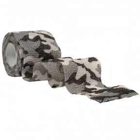 id-paintball SNOWCAMO selbsthaftendes Tarnband in Weiß und Grau für taktische Ausrüstung und Outdoor-Einsätze