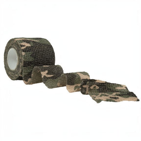 id-paintball selbsthaftendes Tarnband in Woodland Camouflage Optik aus elastischem Polyester für Ausrüstung