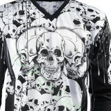 id-paintball The Skulls Paintball Trikot in Weiss mit markantem Totenkopf-Design und schützenden Polsterungen