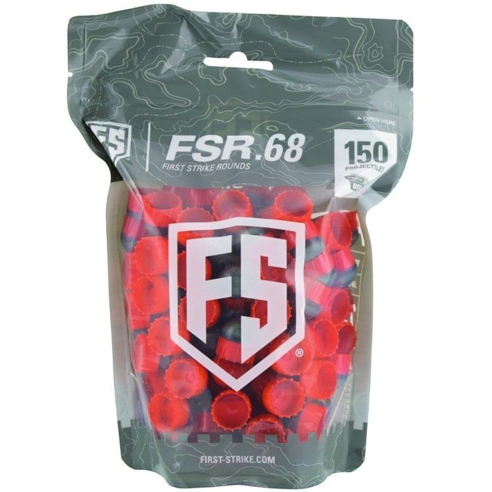id-paintball Tiberius FSR First Strike Paintballs in einer 150er Packung mit aerodynamischem Design für mehr Reichweite