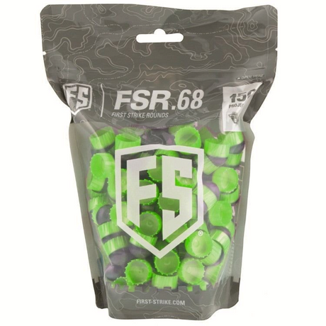 id-paintball Tiberius FSR First Strike Paintballs in einer 150er Packung mit aerodynamischem Design in leuchtendem Grün