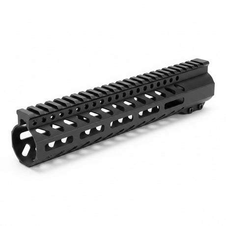id-paintball Tiberius T15 M-Lok Handguard 10 Zoll aus schwarzem Aluminium mit durchgehender Picatinny-Schiene