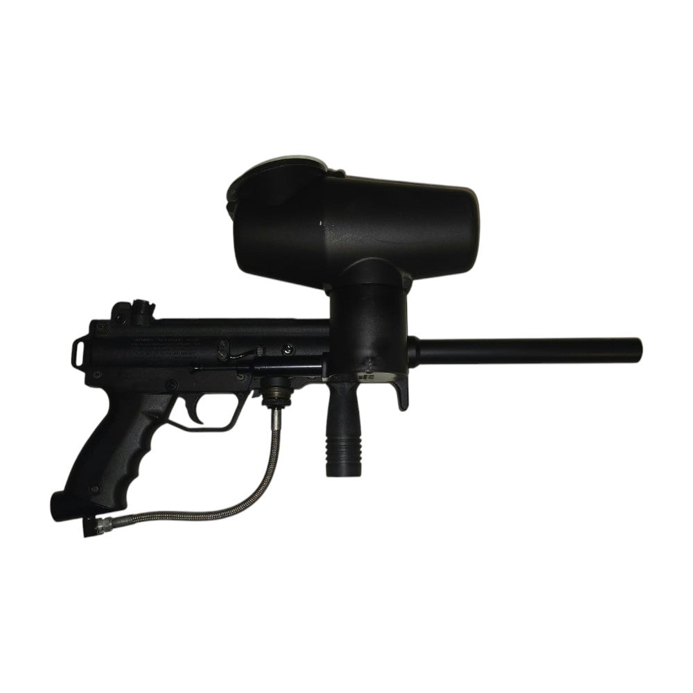 id-paintball Tippmann A5 Paintball Markierer in Schwarz mit Cyclone Feed Hopper System als gebrauchtes Set