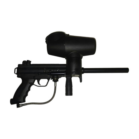 id-paintball Tippmann A5 Paintball Markierer in Schwarz mit Cyclone Feed Hopper System als gebrauchtes Set