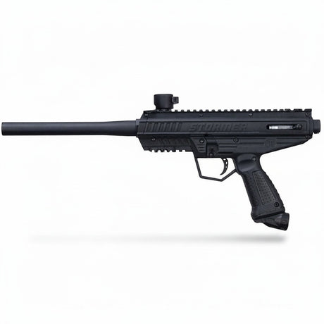 id-paintball Tippmann Stormer Basic Paintball Markierer in Schwarz mit Picatinny-Schienen und robustem Kunststoffbody