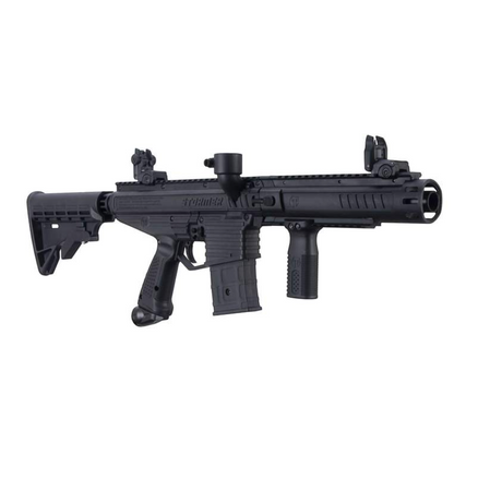 id-paintball Tippmann Stormer Elite Paintball Markierer in Schwarz mit Magazin, verstellbarer Schulterstütze und Rails
