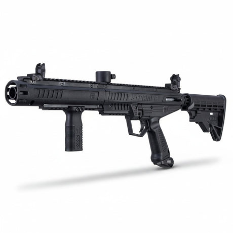 id-paintball Tippmann Stormer Tactical Paintball Markierer in Schwarz mit verstellbarer Schulterstütze und Visier