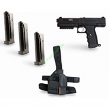 id-paintball Tippmann TiPX Deluxe Kit in Schwarz mit Paintball-Pistole, drei Magazinen und einem Holster