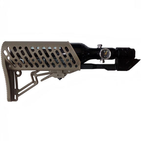 id-paintball Tippmann TMC Air-Thru Schulterstütze in Tan mit integrierter Luftführung für MagFed Markierer