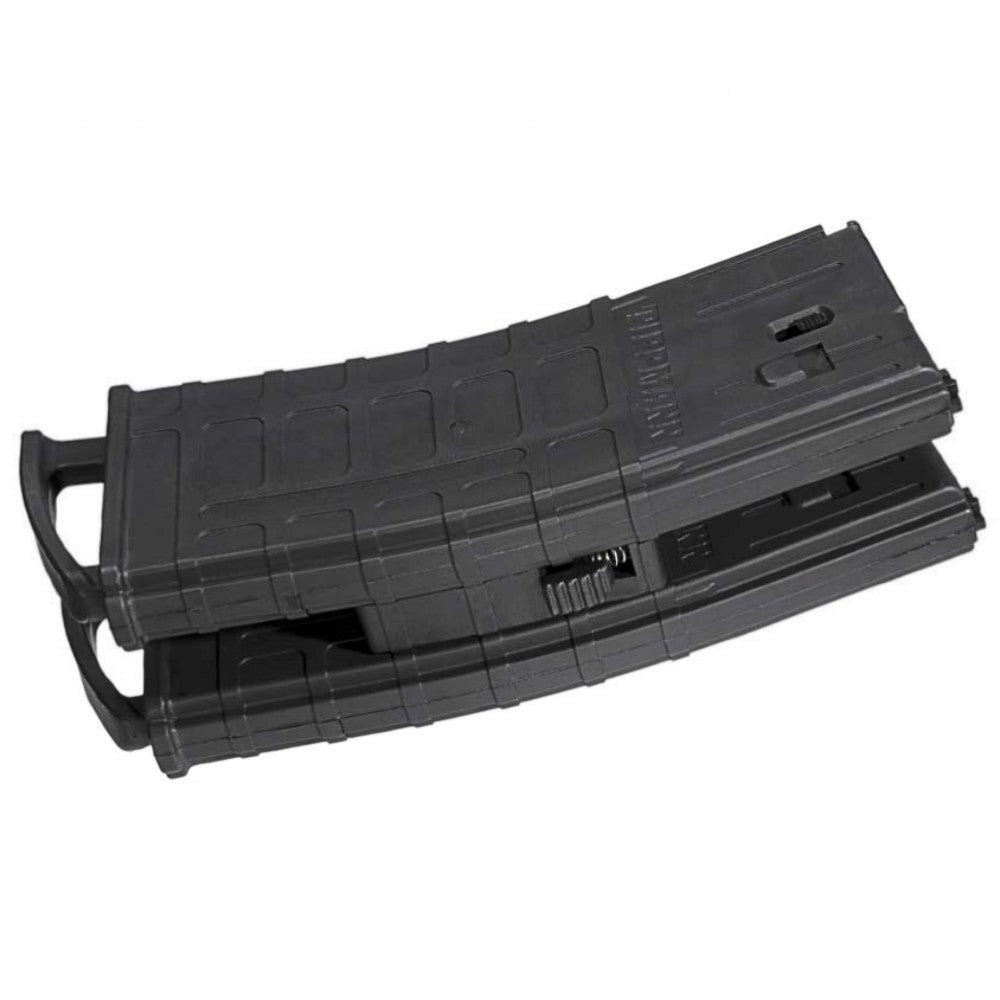 id-paintball Tippmann TMC 20-Schuss Magazin Set in Schwarz mit praktischem Magazinverbinder für schnelles Nachladen
