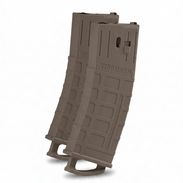 id-paintball 2er Pack Tippmann 20-Schuss Magazine für TMC Paintball-Markierer in der Farbe Tan Earth