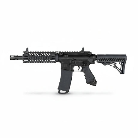 id-paintball Tippmann TMC Magfed Paintball Markierer in Schwarz mit taktischem AR15 Design und Magazin