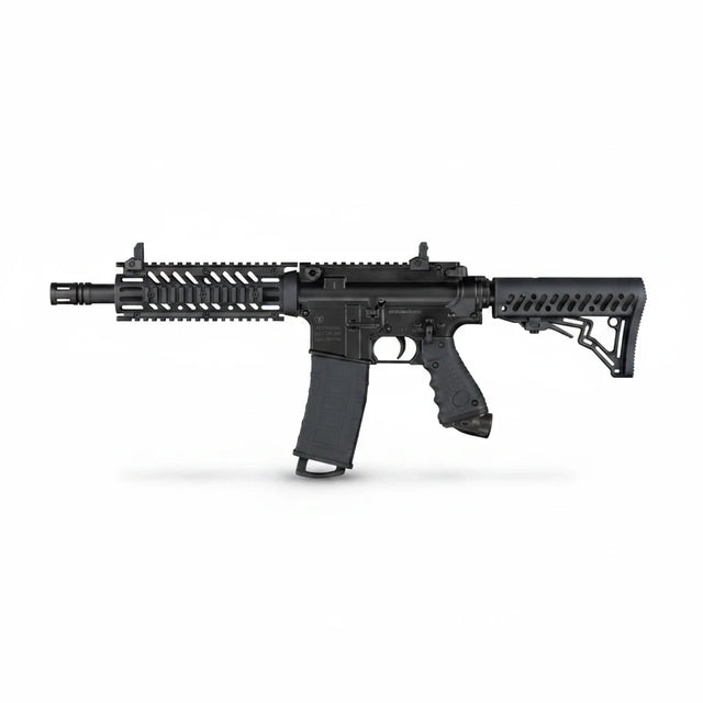 id-paintball Tippmann TMC Magfed Paintball Markierer in Schwarz mit taktischem AR15 Design und Magazin