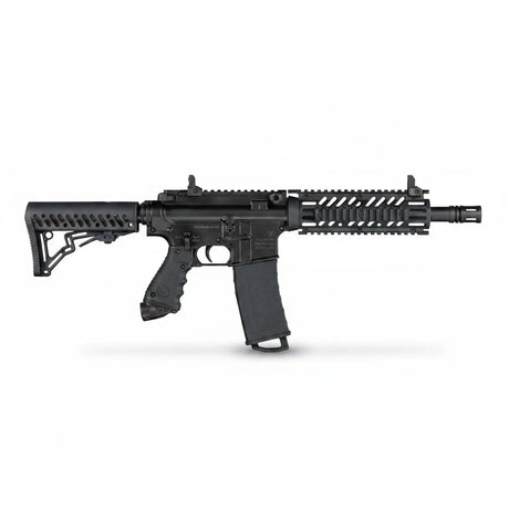 id-paintball Tippmann TMC Magfed Markierer in Schwarz mit taktischem AR15-Design und Magazin
