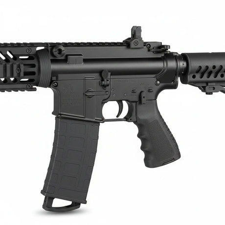 id-paintball Tippmann TMC Magfed Paintball Markierer in Schwarz mit taktischem AR15-Design und Magazin