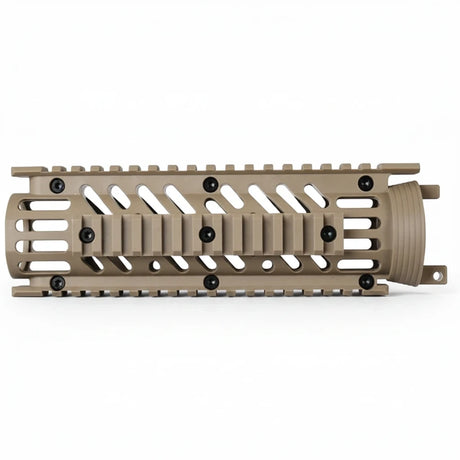 id-paintball Tippmann TMC Original Shroud in Tan aus robustem Kunststoff mit taktischem Design und Montageschienen