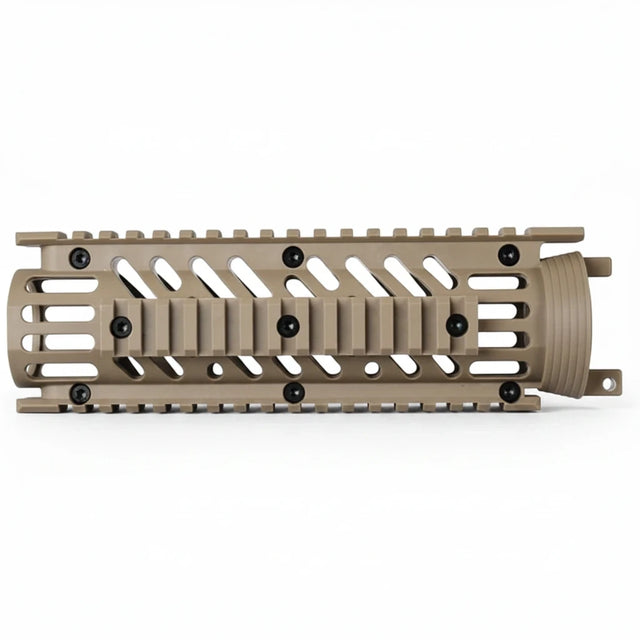 id-paintball Tippmann TMC Original Shroud in Tan aus robustem Kunststoff mit taktischem Design und Montageschienen