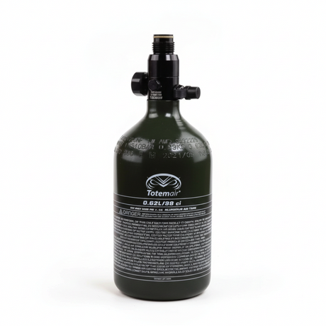 id-paintball Totem Air 0,6L 200 Bar HPA-System aus Aluminium für Paintball und Softair mit schwarzem Regulator