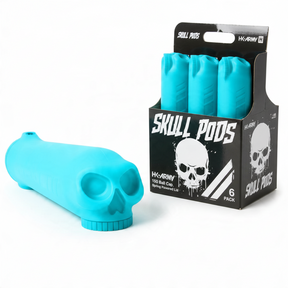 id-paintball HK Army Skull Pod in Türkis mit 3D-Totenkopf-Design und 150 Paintball Kapazität