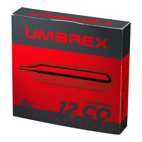id-paintball Umarex 12g CO2 Kapseln im 5er Pack in roter Verpackung für Paintball- und Airsoft-Markierer