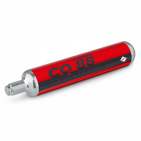 id-paintball Umarex 88g CO2 Kapsel mit roter Beschriftung für konstante Leistung und präzise Schussgenauigkeit