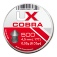id-paintball Umarex Cobra Spitzkopf Diabolos 4,5 mm Munition in einer Dose mit 500 Stück für Luftgewehre