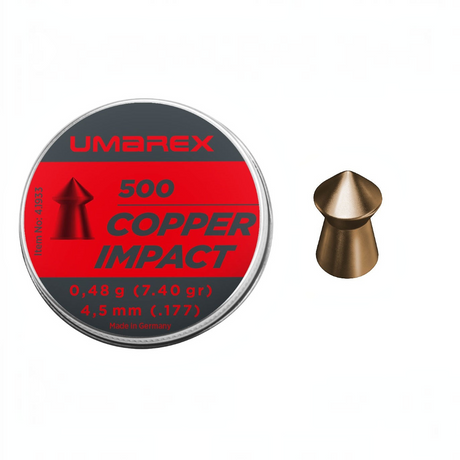 id-paintball Umarex Copper Impact Diabolos 4,5 mm mit Spitzkopf in einer Dose mit 500 Stück