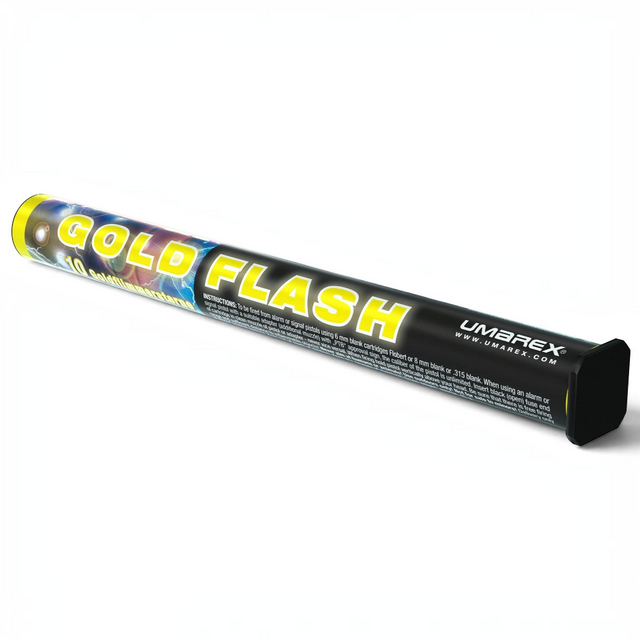 id-paintball Umarex Gold Flash 15mm Signalpatronen mit goldfarbenem Lichtschweif Effekt in der 10er Packung