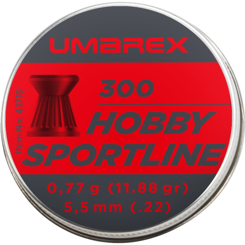 id-paintball Umarex Hobby Sportline Diabolos 5,5 mm Flachkopf Munition in einer Dose mit 300 Stück
