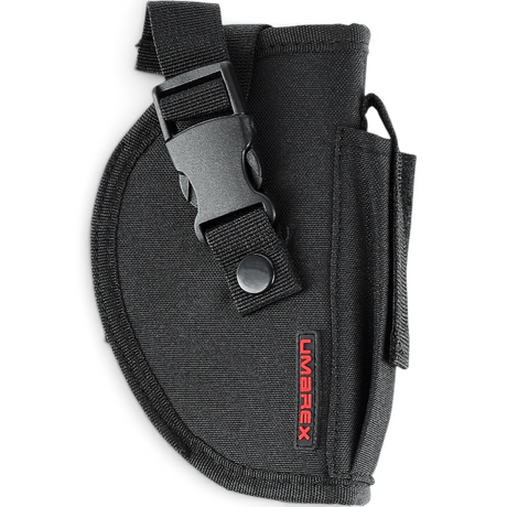 id-paintball Umarex Gürtelholster Typ A aus schwarzem Nylon mit Magazintasche für große Pistolen