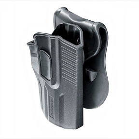 id-paintball Umarex Paddle Schnellzieh-Holster aus schwarzem Polymer für Walther PPQ und P99 mit Zeigefingersicherung