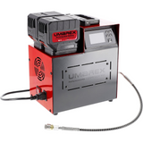 id-paintball Umarex PerformanceAir 1400 PCP-Kompressor in Rot und Schwarz mit zwei Akkus und digitalem Display