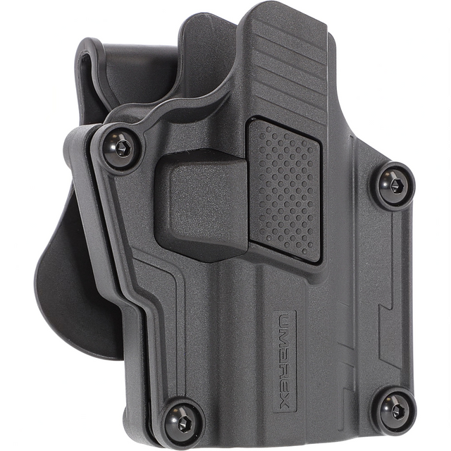 id-paintball Umarex Polymer Multifit Paddle Holster in Schwarz mit verstellbarem Ziehwinkel und Release-Button