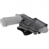 id-paintball Umarex Polymer Multifit Paddle Holster in Schwarz mit einstellbarem Ziehwinkel und Release-Button