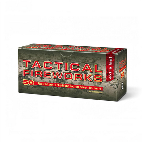 id-paintball Umarex Pyro Pfeifpatronen 15 mm 50er Packung für Schreckschusswaffen mit extra lautem Pfeifeffekt