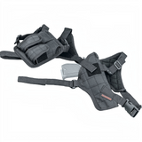 id-paintball Umarex Schulterholster aus schwarzem Nylon mit verstellbaren Riemen und Magazintasche