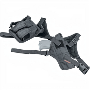 id-paintball Umarex Schulterholster aus schwarzem Nylon mit verstellbaren Riemen und Magazintasche