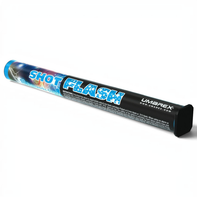 id-paintball Umarex Shot Flash Signalsterne 15mm in zylindrischer Verpackung für Schreckschusswaffen