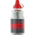 id-paintball Umarex Stahl BBs 4,5 mm in einer transparenten Flasche mit rotem Verschluss für Luftdruckwaffen