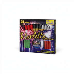 id-paintball Umarex Starlette Collection Feuerwerk-Sortiment mit 25 Schuss und 15mm Kaliber in bunter Verpackung