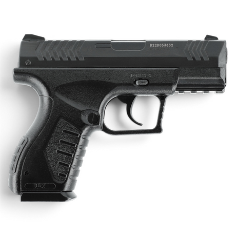 id-paintball Umarex UX XBG CO2-Pistole in Schwarz, kompakte Stahl-BB-Pistole mit Polymerrahmen und 19-Schuss-Magazin
