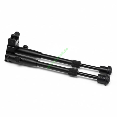 id-paintball Universal Bipod Zweibein in Schwarz, längenverstellbar für Picatinny-Schienen und Laufmontage