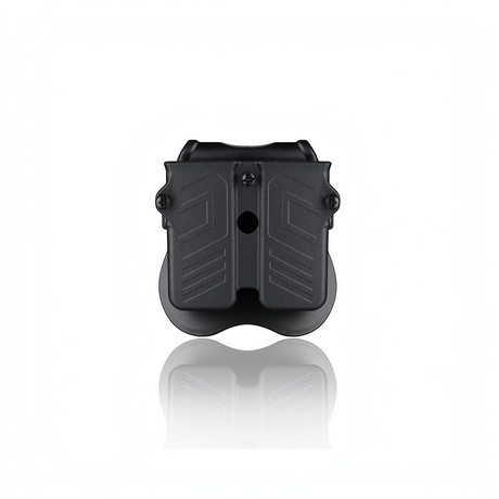 id-paintball Cytac Universal Doppel Magazinholster aus schwarzem Polymer mit einstellbaren Schrauben für taktische Nutzung
