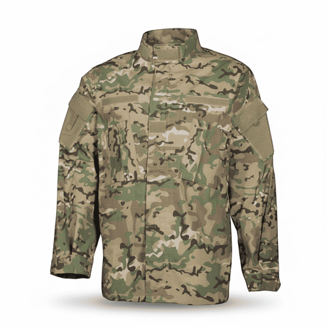 id-paintball US Uniform Feldjacke in Operation Camo aus robustem Ripstop-Baumwollgewebe mit Klett-Brusttaschen