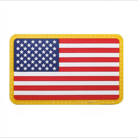 id-paintball USA 3D Rubber Patch mit Klettverschluss in rot-weiß-blauer Flaggenoptik