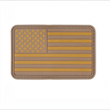 id-paintball USA 3D Rubber-Patch in Beige mit Klettverschluss für taktische Ausrüstung