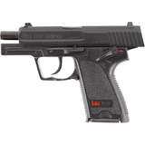 id-paintball Heckler & Koch USP Compact Airsoft Pistole in Schwarz mit Metalllauf und realistischem Design